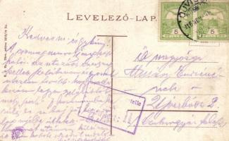 Újvidék, Novi Sad; Királyi törvényszéki palota, villamos / court palace, tram (EK)