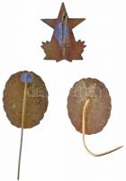 ~1970-1980. 3db törzsgárda jelvény és kitűző 2x "Csepel Vas és Fémművek" 10 és 45 év után ...