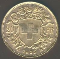 Schweiz 1935B 20Fr Au 6,452g T:1/2