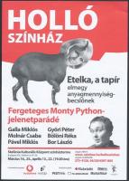 cca 1979-2000 2 db kisplakát, Rátót Humorfesztivál, Holló Színház, 21x15 és 11x9 cm