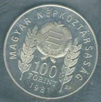 1981. 100Ft "1300 éves Bulgária" T:PP Eredeti tokban!