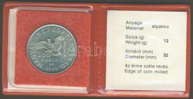 1983. 100Ft "Simon Bolivár" T:BU Eredeti tokban, tanúsítvánnyal!