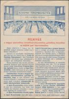 cca 1930-1940 Az Ipari Árumintaház kétoldalas reklámlapja