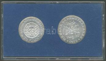 1972. 50Ft Ag + 100Ft Ag "I.István" T:BU Eredeti MNB plasztiktokban!