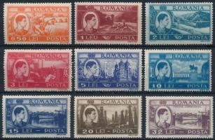 King Michael I 9 stamps, I. Mihály király 9 érték (Mi 1072, 1076 hiányzik / missing)