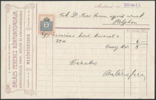 1913-1931 3 db Könyvnyomda számla (Hornyánszky Viktor Rt., Viktória Könyvnyomda, Balázs Ferencz Köny...