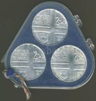 1976. 200Ft Ag 3klf db "Festők I-Derkovics,Színyei,Munkácsy" sor T:BU Eredeti MNB csomagol...