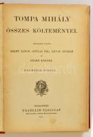Tompa Mihály összes költeményei. Budapest, 1913, Franklin-Társulat. Harmadik kiadás. Kiadói festett,...