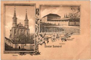 Szatmárnémeti, Satu Mare; Kálvária, Konviktus / calvary, seminary, floral