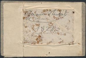 cca 1929 Férfiportré, ferrotípia, a hátoldalán feliratozva, 10,5x6x5 cm