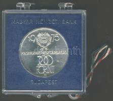 1975. 200Ft Ag "Felszabadulás" T:BU Eredeti MNB plasztiktokban!