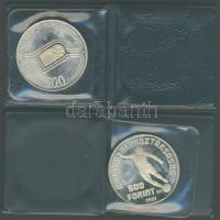 1981. 500Ft Ag + 500Ft Ag "Labdarúgó VB" pár T:PP Eredeti tokban!