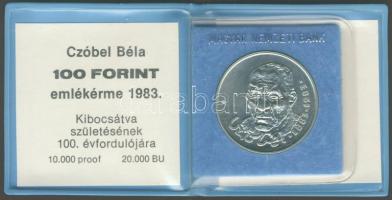 1983. 100Ft "Czóbel" T:BU Eredeti tokban, tanúsítvánnyal!