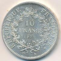 Franciaország 1971. 10Fr Ag "Herkules csoport" T:1-,2 
France 1971. 10 Francs Ag "He...