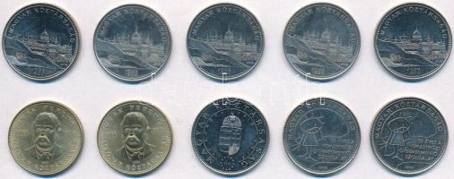 2003. 20Ft Cu-Ni-Zn "Deák" (2x) + 2004. 50Ft Cu-Ni "Európai Unió tagja" + 2005. 50Ft Cu-Ni "Gyermekmentő Szolgálat" (2x) + 2006. 50Ft Cu-Ni "1956 tiszteletére" (5x) forgalmi emlékérmek T:2 Adamo FOEM2; FOEM3; FOEM5; FOEM7