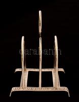 Ezüst (Ag.) piritóstartó,  jelzett, 7×15 cm, nettó:69 g