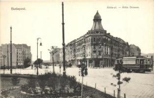 Budapest XI. Átlós út, vendéglő, villamos