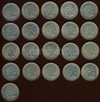 1947. 5Ft Ag (21x) "Kossuth" T:2,2/3