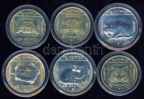 1985. 100Ft 3klf + 200Ft Ag 3klf "Természetvédelem" teljes sor! T:BU