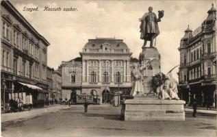 Szeged, Kossuth szobor, Pósz Alajos és Grosz Henrik üzlete (b)