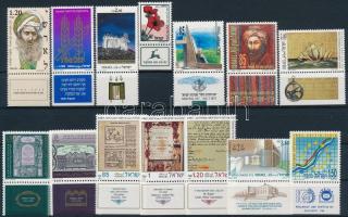 14 diff stamps with tab, 14 klf tabos bélyeg