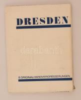 cca 1965 Drezda, több nyelvű kiadvány, fotó szuvenír, mappában, egyenként paszpartuban, jó állapotba...