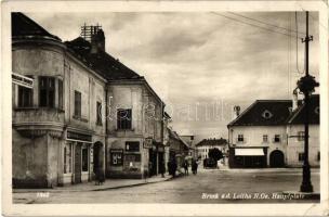 Lajtabruck, Bruck and der Leitha; Fő tér, Konrad Danzinger üzlete / main square, shop (EK)