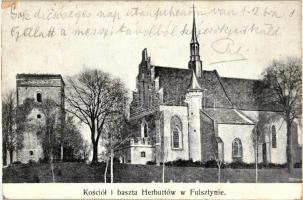 Skelivka, Felsztyn; Kosciól i baszta Herburtów w Fulsztynie / church and bastion (EK)