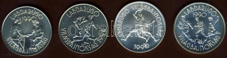 1988-89. 100Ft + 100Ft + 500Ft Ag + 500Ft Ag "Labdarúgó VB" sor T:BU Csak 7000db!