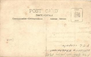 1911 Az FTC labdarúgó csapata, Schlosser Imre, háttérben a klubház / Hungarian football team, photo