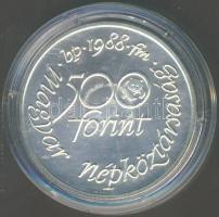 1988. 500Ft Ag "Világ vadvédelmi alap" T:BU