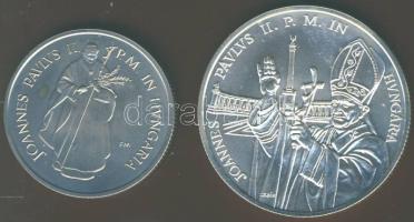 1991. 100Ft + 500Ft Ag "II. János Pál pápa látogatása" pár T:BU