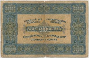 1923. 100.000K "Orell Füssli Zürich" vörösesbarna sor- és sorozatszámmal T:IV
Adamo K46