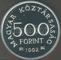 1992. 500Ft Ag "Károly Róbert" T:PP Tanúsítvánnyal!