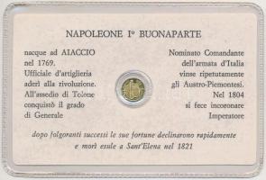DN "1812. 5L Au "Napóleon" modern mini pénz laminált díszcsomagolásban (0.2g/0.333/10...