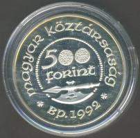 1992. 500Ft Ag "Szent László" T:PP Tanúsítvánnyal!