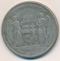 1930. 5P Ag "Horthy jobbra" T:3 Adamo P8