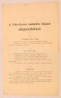 1899 a Fehér Kereszt szombathelyi fiókjának alapszabályai, 4 p.