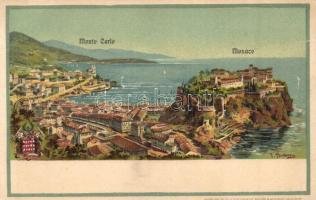 Monaco, Monte Carlo, Schön &amp; Maison litho s: F. Perlberg