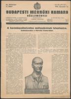 1943 a Budapesti Mérnöki Kamara Közleményei 20. évf. 12. száma érdekes írásokkal