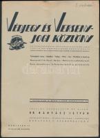 1940 a Védjegy és Versenyjogi Közlöny 1. évf. 4. száma, érdekes írásokkal