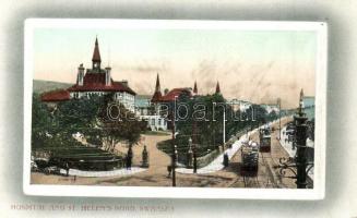 Swansea, Hospital and St. Helens road, trams