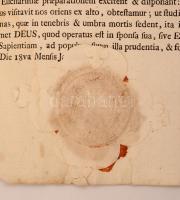 1769 Bányai László (?-?) apostoli protonotárius, esztergomi kanonok Nagyszombatban nyomtatott hirdet...