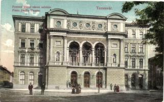 Temesvár, Timisoara; Ferenc József városi színház / theatre