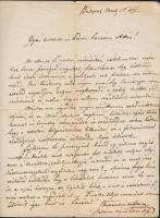 1877 Azonosítatlan feladó kézzel írt, magyar nyelvű levele azonosítatlan címzettnek a címzett szabadkőműves tagságát érintő páholyügyekben