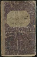 1849 Egy bécsi sárga rézöntő tagsági- és munkakönyve / Gesellen-Arbeits- und Auflagenbuch der bürgerlichen Gelbgiesser in der k.k. Haupt- und Residenzstadt Wien. Labour book of a Vienna city copper forger