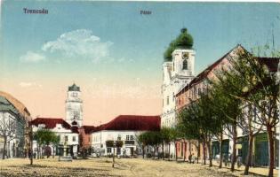 Trencsén, Trencin; Fő tér / main square