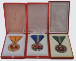 1964. "Haza Szolgálatáért Érdemérem" arany, ezüst és bronz fokozata. Aranyozott, ezüstözöt...