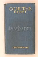 J. W. Goethe: Faust. Leipzig, é.n., Insel-Verlag. Kiadói aranyozott egészvászon kötés, német nyelven. / Linen-binding, in german language.