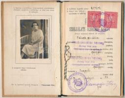 1928 Jászárokszállás, fényképes szolgálati cselédkönyv / Hungarian maid's service book